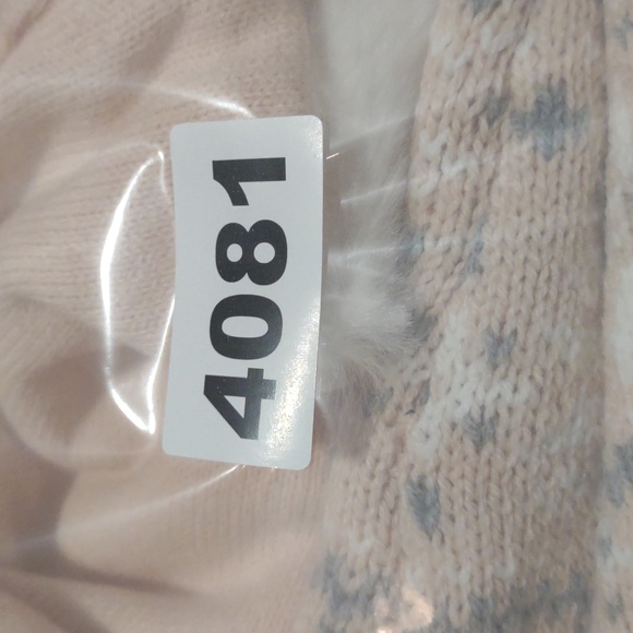 Adrienne‎ Vittadini Bambini 2 Piece Pink Sweater Dress/White Fur Vest Girls 24M - Picture 6 of 6